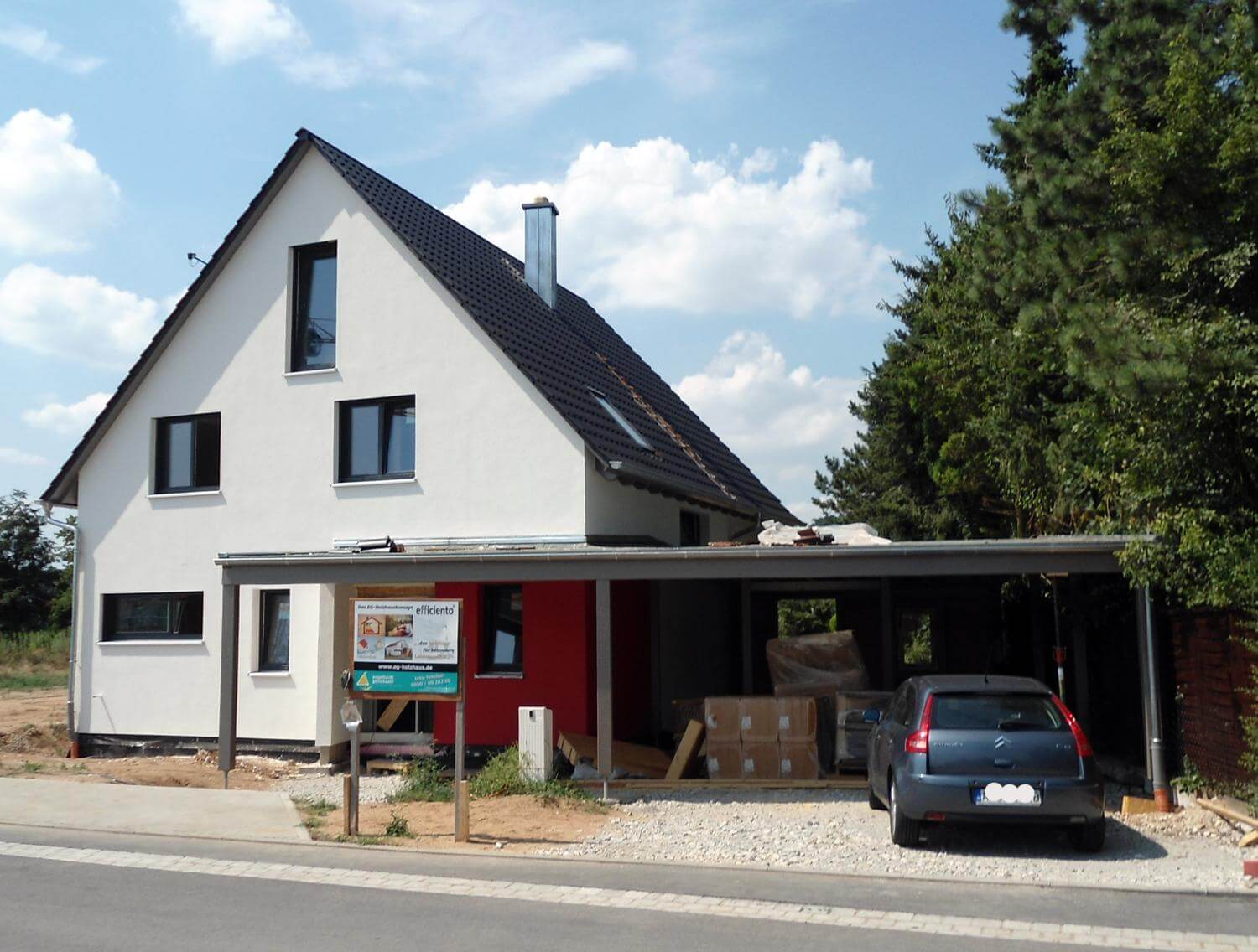 Carport Mit Satteldach Am Haus Carports Garage Ideas