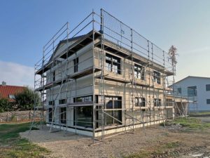 holzhausbau zweifamilienhaus doppelgarage thalmassing (2)